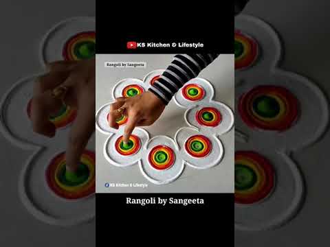 STUNNING RANGOLI TRICKS 😱 #shorts #youtubeshorts #viralvideo #viral #viralshorts #rangolibysangeeta