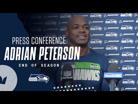 Adrian Peterson Seahawks End of Season Press Conference - January 10 video clip
