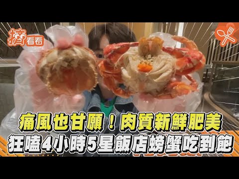 痛風也甘願！肉質新鮮肥美　狂嗑4小時5星飯店螃蟹吃到飽｜TVBS新聞｜擠看看