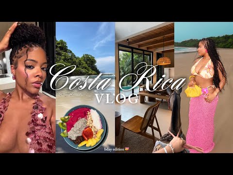 Travel Vlog✈️: 24th BIRTHDAY IN COSTA RICA 🇨🇷| excursions, beach, luxury villa, girls trip +more 💕