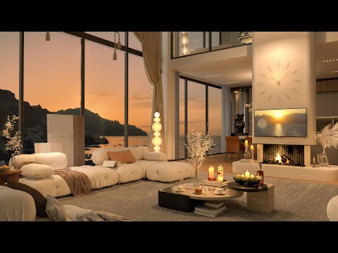 Luxury Livingroom - Crafting a Cozy Jazz Haven in Your Luxurious Apartment for Sleep and Work ❄️🎷