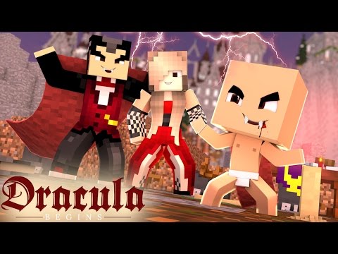 Minecraft: WHO'S YOUR FAMILY? - O BEBÊ VAMPIRO BEBEU SANGUE HUMANO?! (Dracula Baby)