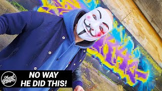 MURAL GRAFFITIS GETS A SICK GRAFFITI PIECE TRIBUTE!