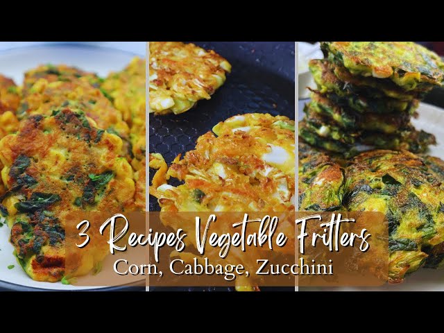 #veggiefritters #vegetarianrecipes 
My healthy and delicious vegetable fritters are easy to make and make a great quick lunch or dinner option, especially in the Summer.
 You will love my cornfritters made three different ways, fritters made with cabbage, and zucchini fritters Mediterranean style.
Let me know in the comments below which recipe you like most.

Timestamp: 
- corn fritters: 0:43 min
- cabbage fritters: 4:50 min
- zucchini fritters: 9:08 min

If you enjoy my videos and would like to support me, you can now buy me a coffee at https://buymeacoffee.com/sweetascooking

I would love for you to join my channel membership to get access to perks:
https://www.youtube.com/channel/UCxAip8ro6KnKc26Xmed0I2g/join

Please remember, if you liked this video:

👍 Give it a 'Thumbs Up'

WRITE A COMMENT or ask me a question about the recipe. I will be more than happy to answer. 
It would be also great to know which country you are watching from.

📢 Share this video with your friends and family,

Subscribe to my channel and hit the bell so you won't miss a new video with more easy-to-follow step-by-step cooking tutorials.

Thank you so much for your time! I appreciate every single one of you

Sweet As Cooking everyone. Anke Xx

---------------------------------------------------------------------------------------------------------------------
Here is the equipment I use to make my videos.

 Please note these links are affiliate links. I may be paid a small commission from Amazon and other affiliate partners for eligible purchases.

Canon EOS M50: https://amzn.to/3P1Ga4a
lighting: https://amzn.to/3bIsJIb
tripod: https://amzn.to/3yaet2p
microphone: https://amzn.to/3NCSmHx
Video editing: InVideo: invideo.sjv.io/yR36J3