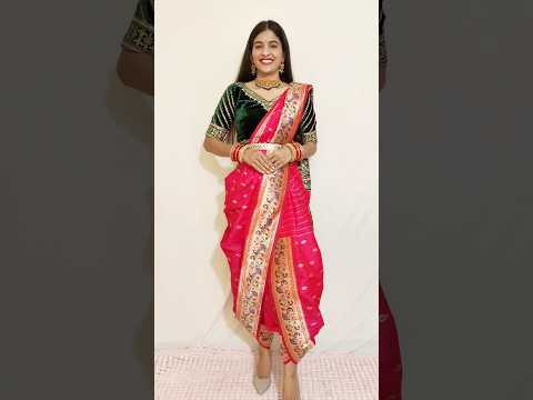 dhoti saree drape