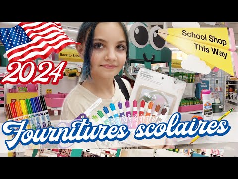 [COLLÈGE AMÉRICAIN] FOURNITURES SCOLAIRES 2024 RENTRÉE AU 6th GRADE 🥳