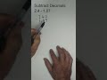 Subtraction and Decimal Concepts