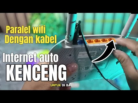 Cara paralel wifi dengan kabel router tp link