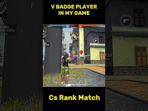 OMG 😱 V badge player in my game #shortvideo #ffshorts