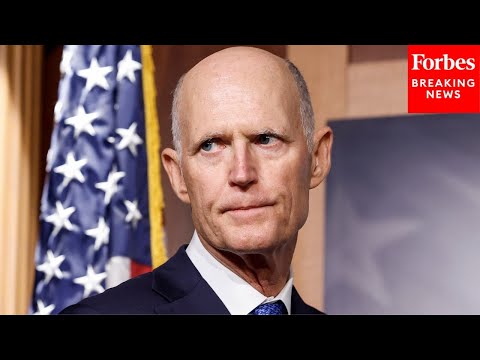 YouTube video thumbnail: 'Florida Values Freedom': Rick Scott Urges Anti-Mamdani New Yorkers to Move to Florida