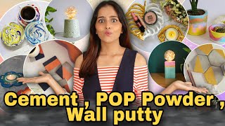 Amazing Cement Craft Ideas / Home Decor / DIY I Dhara Patel