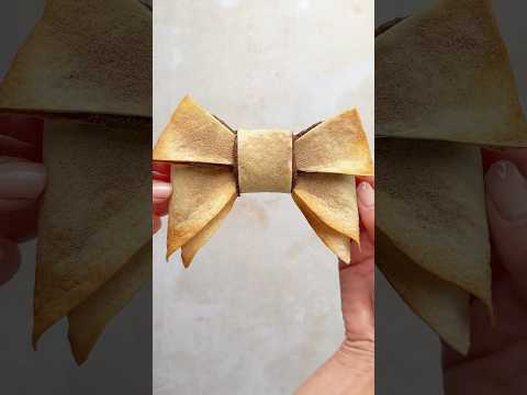 Nutella Tortilla Bows! 🎀
