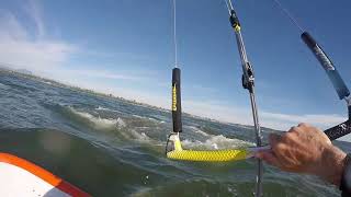 Crashing into a gray whale while kiteboarding.