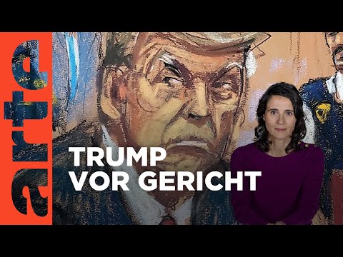 Donald Trump: Zeichnen im Gerichtssaal | Mit offenen Augen | ARTE