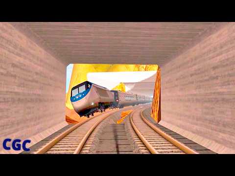 BeamNG Drive Diesel and Electric Train crashes #4
