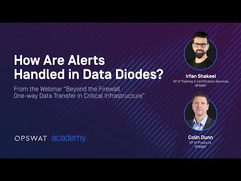 How Are Alerts Handled in Data Diodes?