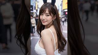 AI 룩북💗lookbook💗길거리에 바니걸이 떳다 There is a bunny girl on the street #ai룩북 #ailookbook #바카라 #바카라실시간
