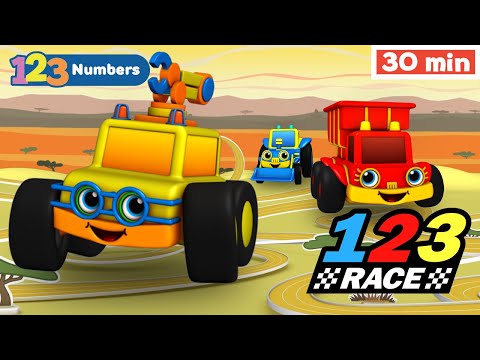 Numbers & Counting Learning Activity | Educational Video for Toddlers | 123 Race | First University