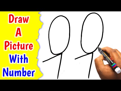 Turn 700 Number into Love Birds Drawing | How To Draw A Beautiful Picture Very Easy & Simple Steps