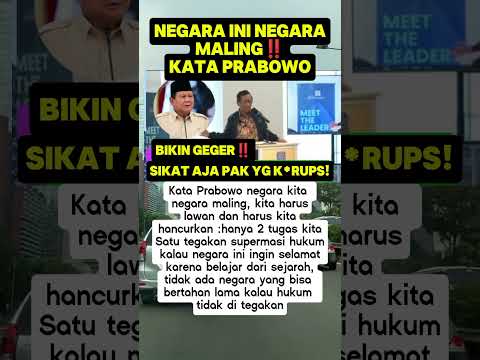 tegas Prabowo #shortvideo #beritaterkini #kabarterbaru #shortsfeed #news