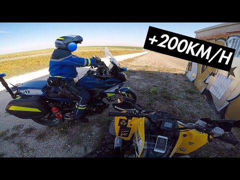 700 RAPTOR BLOQUÉ A 199KM/H, GENDARMES..