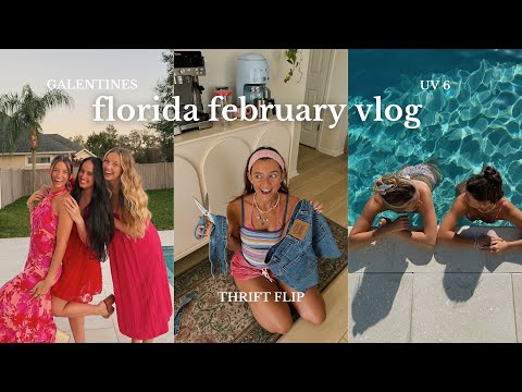 making the most of february vlog!! galentines, thrift flip, and crochet tutorial