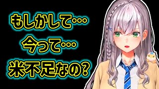 【白銀ノエル】価格高騰で米が入手しづらくなっている事に気付くノエル【ホロライブ切り抜き】