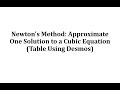 Newton's Method and Function Approximations