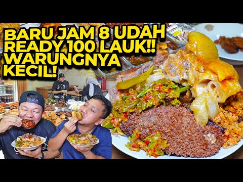 WARUNG KECIL BEGINI UDAH MASAK 100 MENU DARI JAM 8 PAGI!!! FT @KUBILER