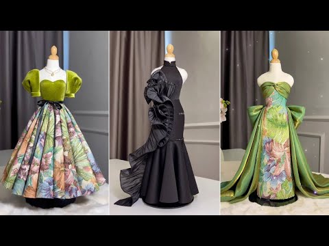 Beautiful Gown Making Tutorial with Detailed Decoration Steps