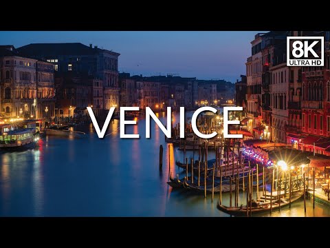 Venice At Night In 8K: Walking Tour of Italy's Most Romantic City [8K]