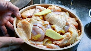 客家干蒸鸡是有多香？一出锅光看视频就流口水了，好吃到停不住嘴