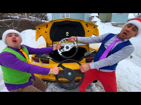 Mr. Joe and Mr. Joker Found Car Keys to Camaro and Opel for Kids