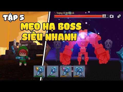 Sinh tồn mua hè tập 5: Thử dùng mẹo hạ boss tượng cổ siêu nhanh trong sinh tồn Mini World