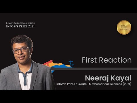 Neeraj Kayal reacts to winning the Infosys Prize 2021 in Mathematics