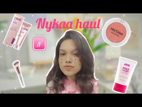 “Nykaa Haul 2025 ✨ New Makeup + Skincare Unboxing & First Impressions”.