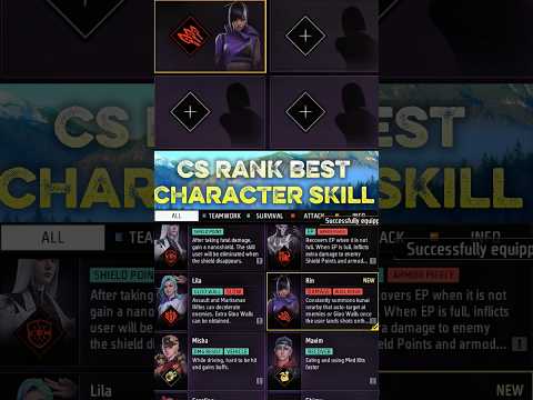 New CS RANK COMBO | best character skill for cs rank | Cs rank best character skill |