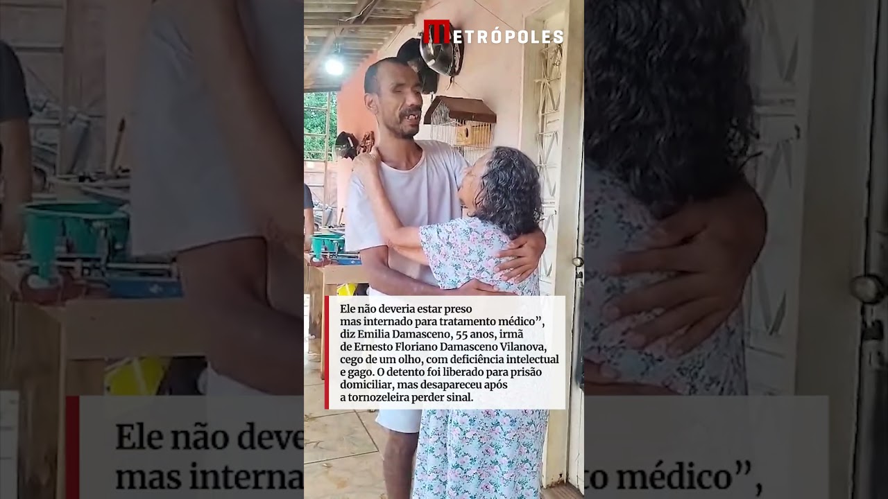 “Não deveria estar preso, mas internado”, diz irmã de detento cego que desaparece