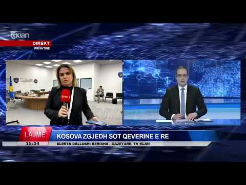 Tv Klan – Kosova zgjedh sot qeverinë e re, raporton gazetarja Blerta Dalloshi Berisha