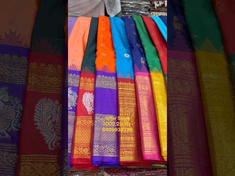 Offer Sales GPS-26 || Vintage Gadwal Single Warp ||Avl@2000,2500#8499933390@varalaxmisilks Lpt Hyd