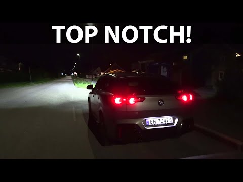 BMW iX2 headlights test