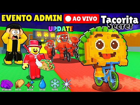 ATUALIZAÇÃO TACOS EVENTO ADMIN ABUSE NO ROUBE UM BRAINROT - AO VIVO