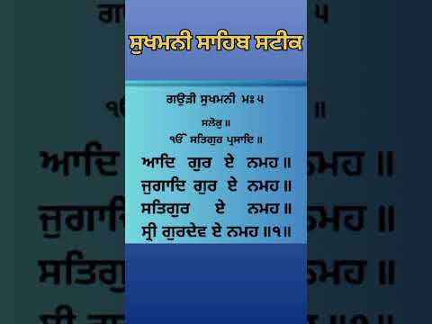 ਸੁਖਮਨੀ ਸਾਹਿਬ ਸਟੀਕ fast#trending#sukhmanisahib#waheguru#waheguruji#steek#shorts#shortsfeed#katha