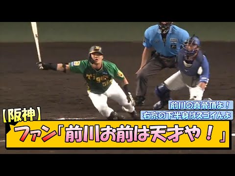 阪神ファン「前川お前は天才や！」【なんJ/2ch/5ch/ネット 反応 まとめ/阪神タイガース/岡田監督/前川右京】