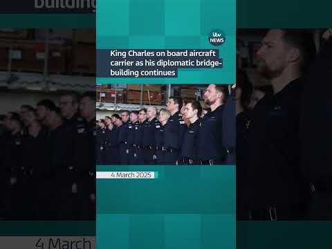 King Charles on board aircraft carrier as his diplomatic bridge-building continues | ITV News