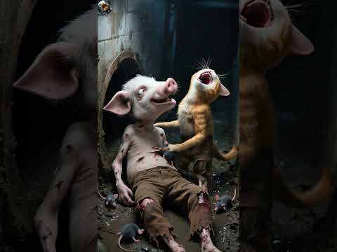 Sewer Trap Turns Deadly: Pig Is Found, Roasted, and Shared by Cat & Girl #petsunited #animatry #pets