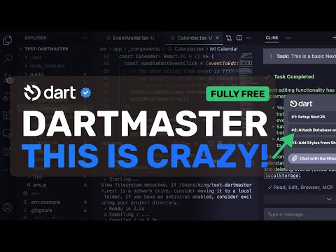 Dartmaster + Cline, Roo, Cursor, Windsurf: THE Best Taskmanager for YOUR AI CODER!