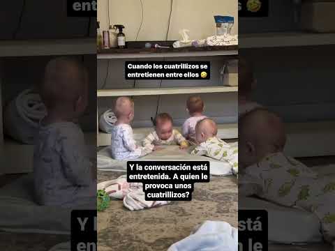🌟 ¡Se ven divertidos los cuatrillizos! 👶👶👶👶 Embarazo múltiple 🤰✨