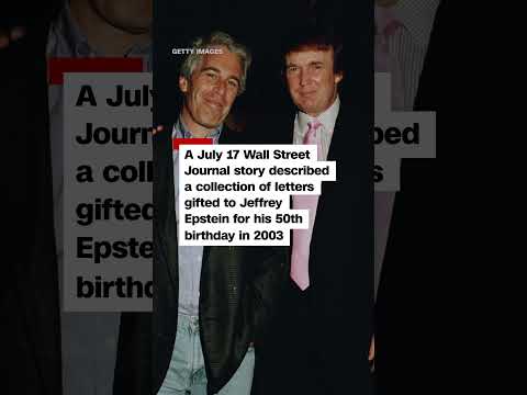 Trump responds to report about Epstein birthday letter