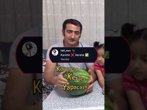 Karpuz 🍉 nasıl kırılır #komikyorumlar #komik #comedy #funny #flypシ